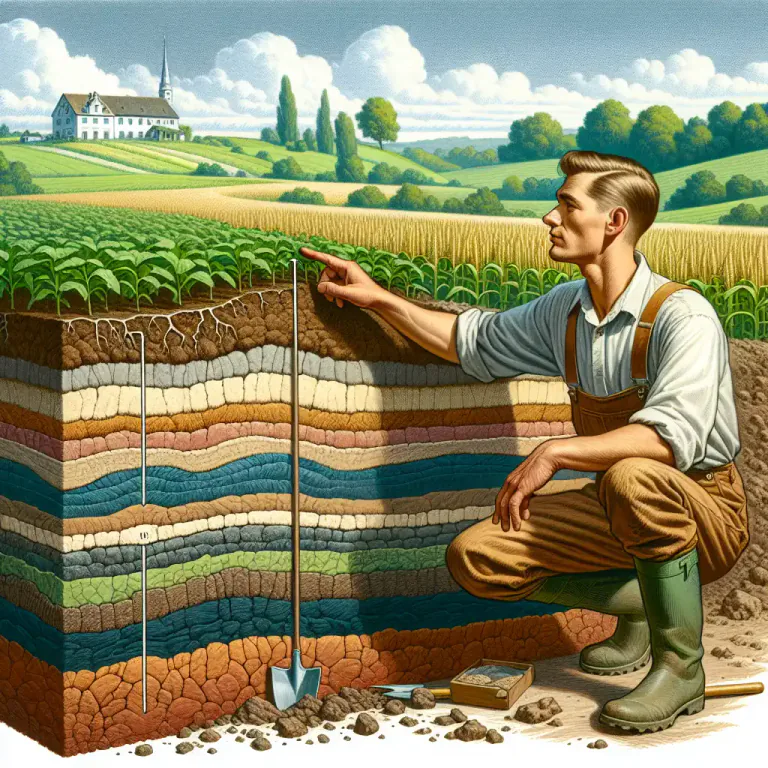 Visual representation of "subsoil" - A subsurface layer of earth material consisting principally of clay and silt