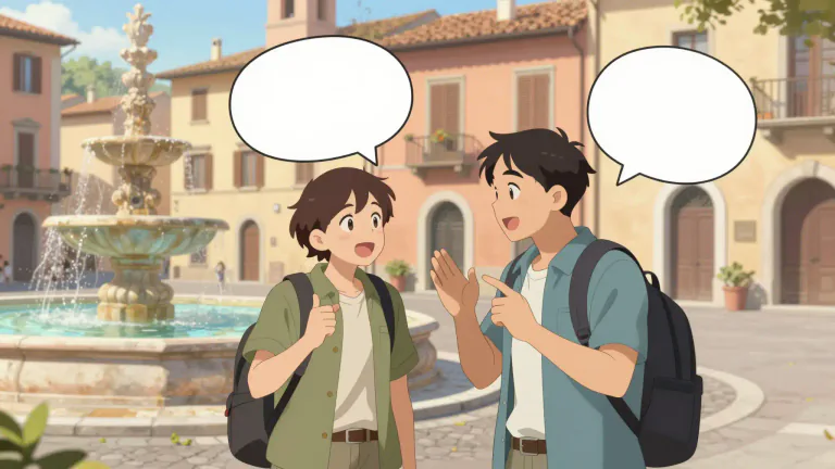 Visual representation of "italian" - The official language of Italy.