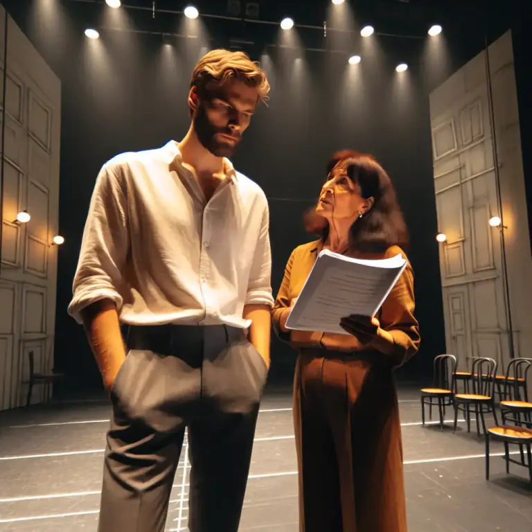 Visual representation of "catchword" - In theater, a word or phrase used to prompt an actor's next line