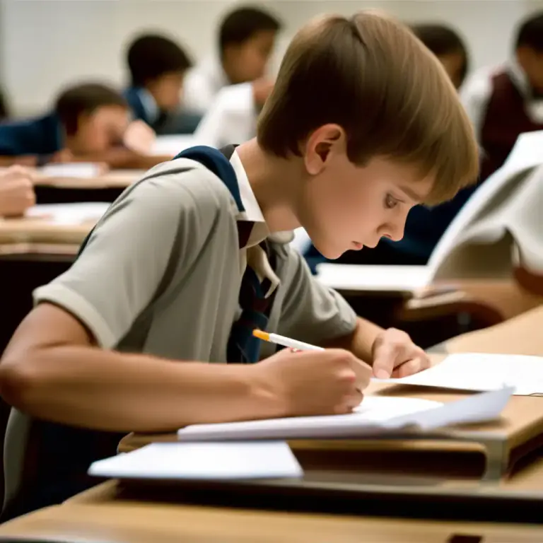Visual representation of "crib" - Notes that a student uses to cheat on a test.
