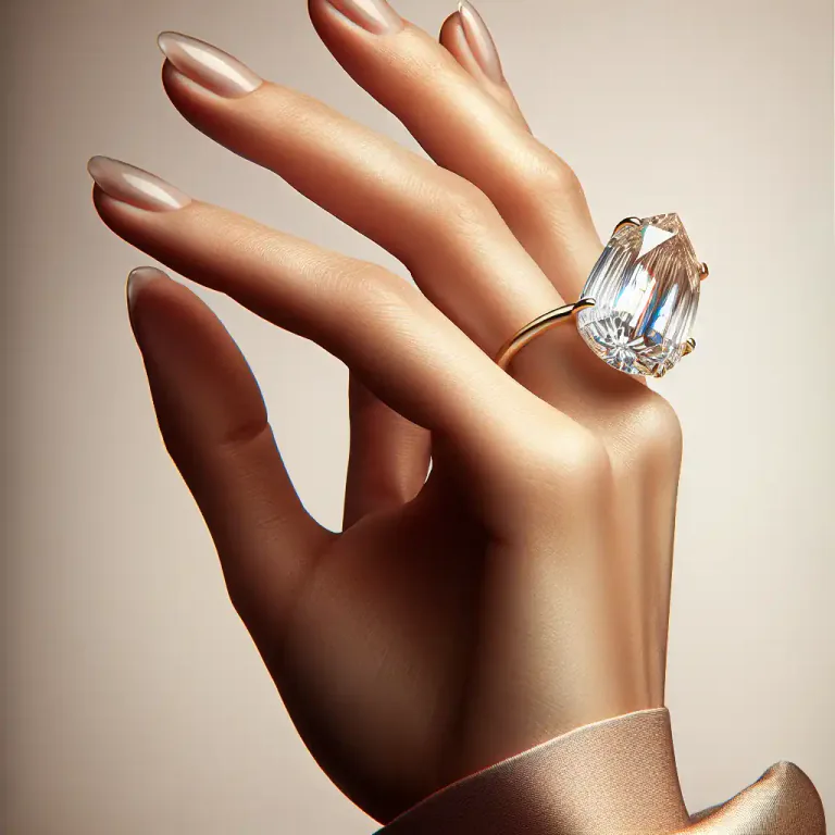 Visual representation of "marquise" - A type of diamond shape, similar to a football or an eye
