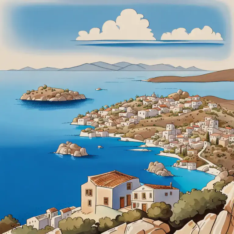 Visual representation of "archipelago" - A sea or stretch of water containing many islands