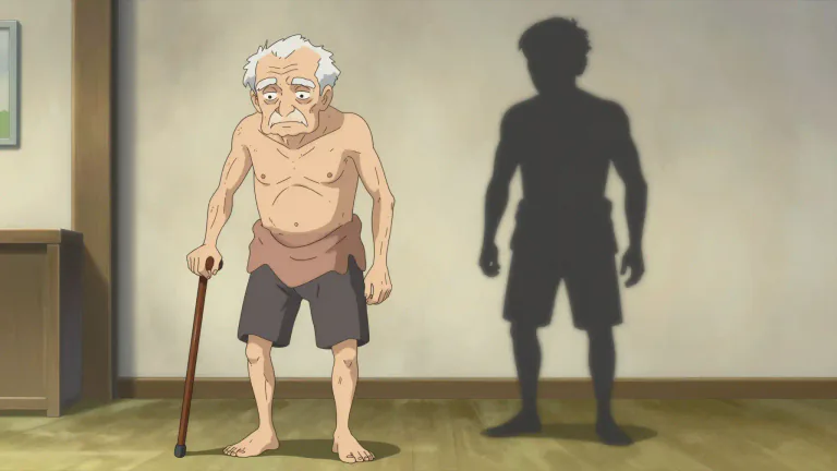 Visual representation of "sarcopenia" - Sarcopenia is a condition characterized by the loss of muscle mass and strength, especially as a result of aging.