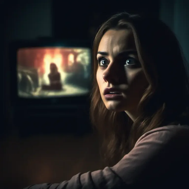Visual representation of "horror" - A frightening or scary movie, book, or other story