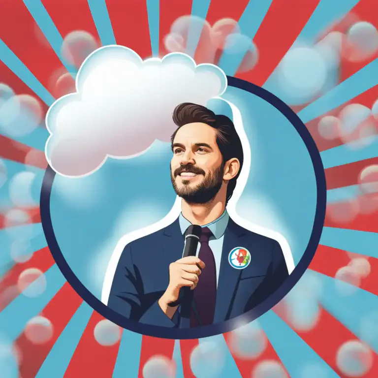 Visual representation of "party political" - Of or being propaganda for a particular political party