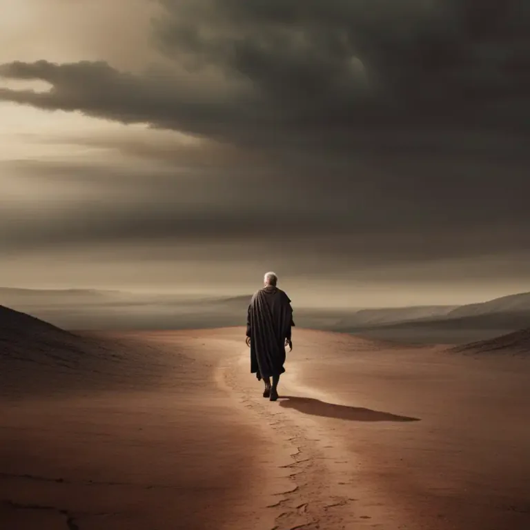 Visual representation of "in the land of Nod" - The biblical land where Cain was exiled