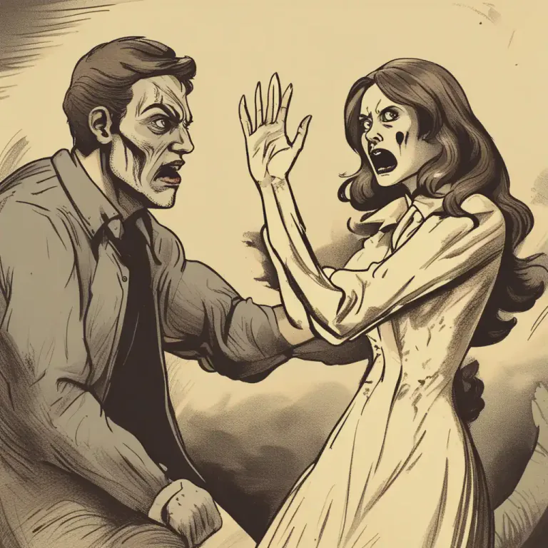 Visual representation of "beat your brains out" - To physically attack someone severely, especially on the head.