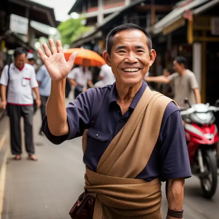 Visual representation of "thai" - A person from Thailand