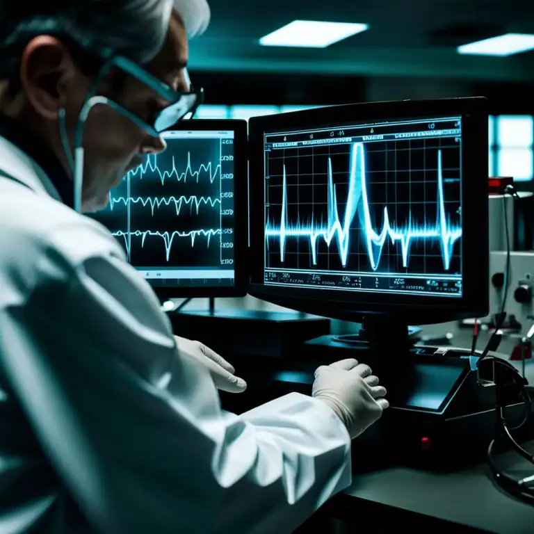 Visual representation of "echo" - Short for echocardiogram: a test of the action of the heart