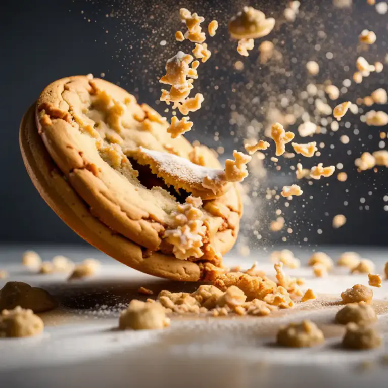 Visual representation of "powdery" - Easily broken into small parts or dust