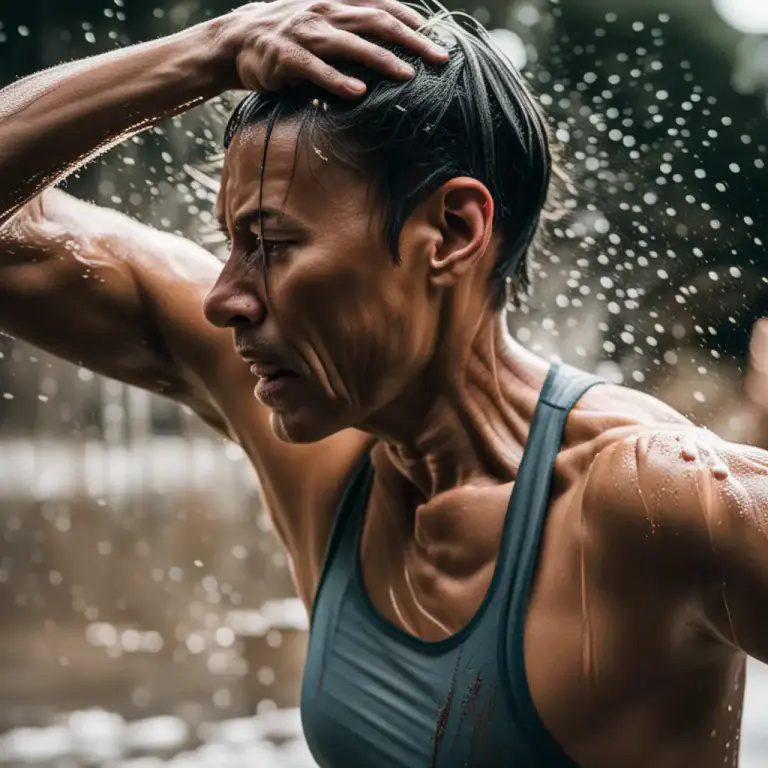 Visual representation of "sweat" - To produce sweat