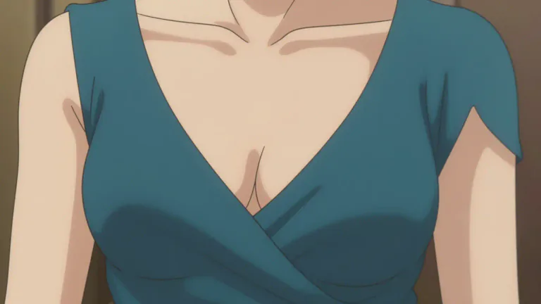 Visual representation of "cleavage" - The space between a woman's breasts when visible in low-cut clothing