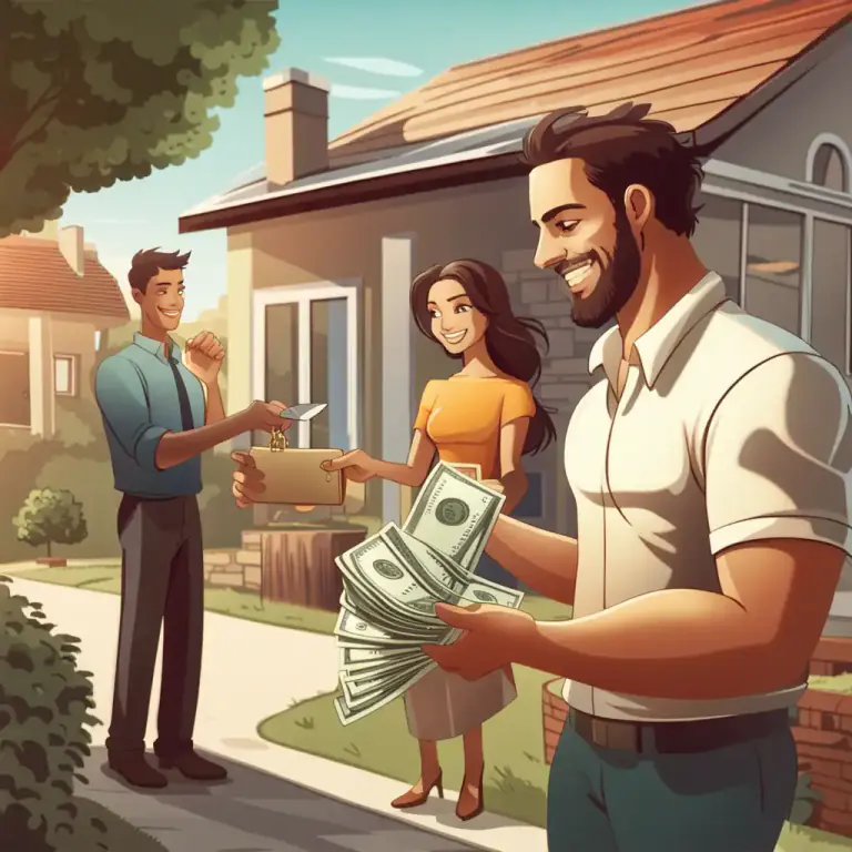 Visual representation of "cash in hand" - Money paid to someone directly without involving bank transactions for a job or service.