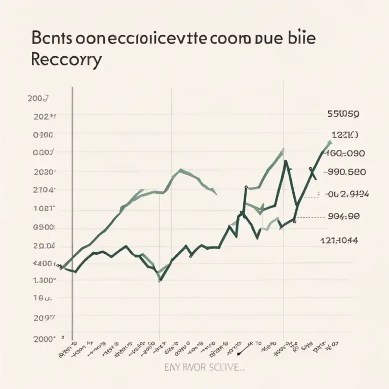 Visual representation of "bounce" - A sudden increase or recovery