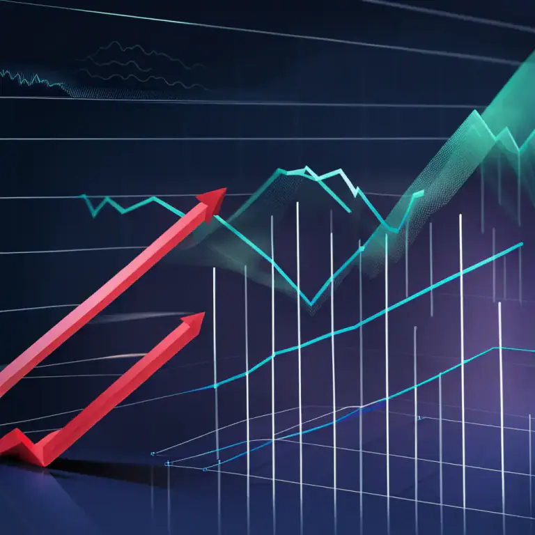 Visual representation of "leap" - A large or rapid increase