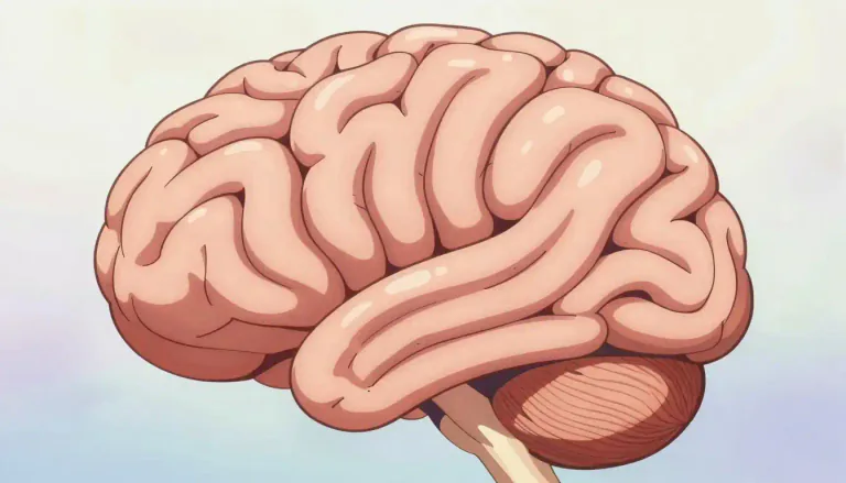 Visual representation of "gyrus" - A gyrus is one of the many raised folds that help to increase the surface area of the brain.