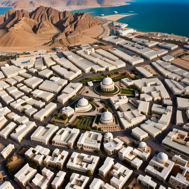 Visual representation of "muscat" - The capital city of Oman, a country in the Middle East.