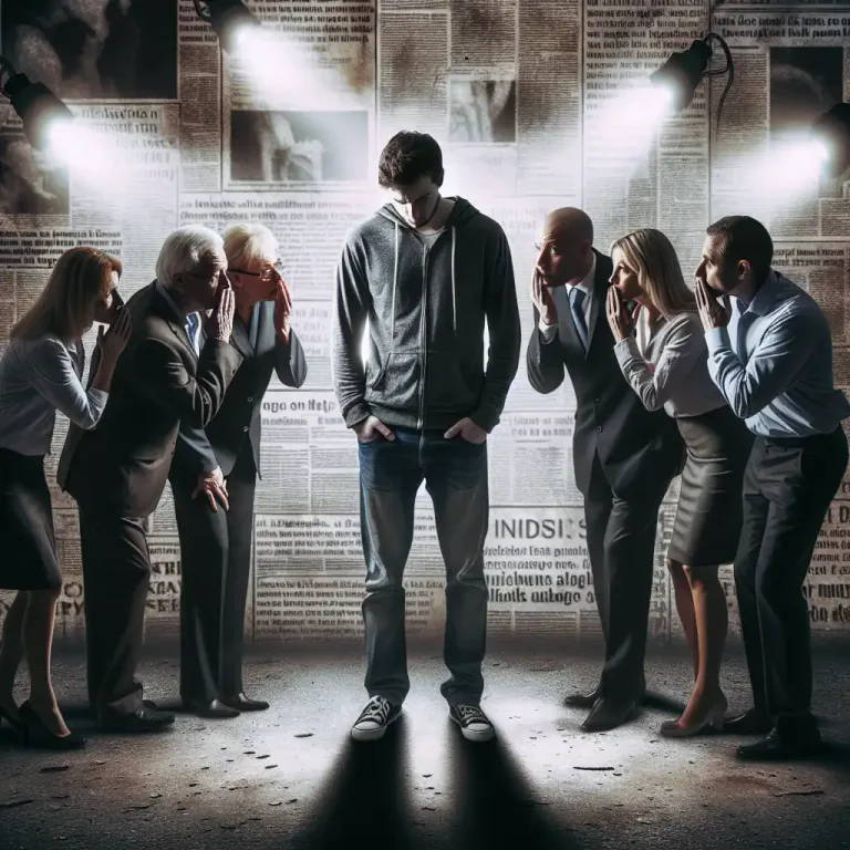 Visual representation of "malign" - To say bad things about someone or something publically.