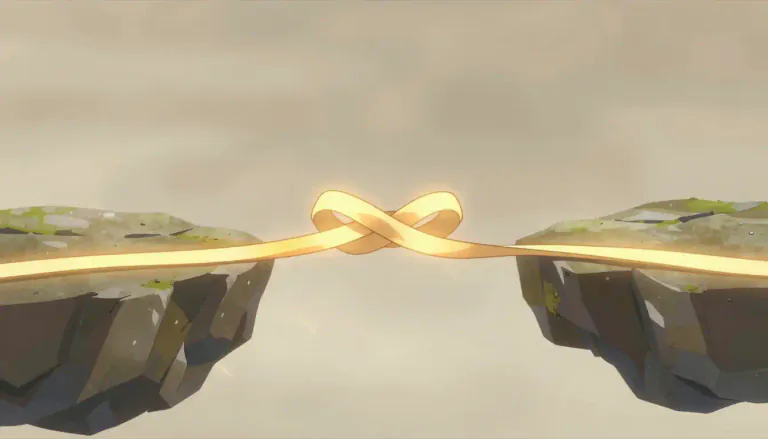 Visual representation of "connective" - Linking something to another thing.