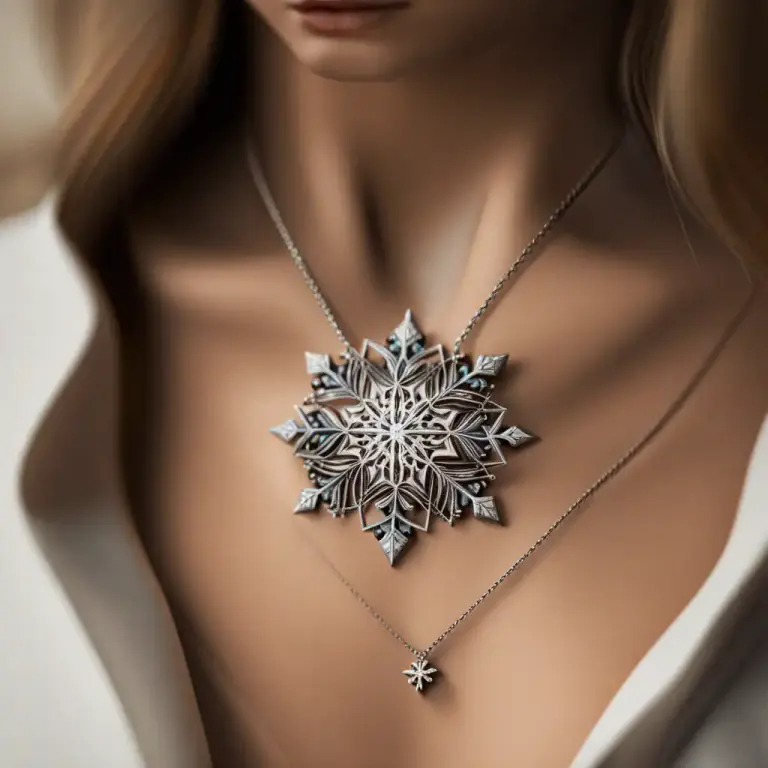 Visual representation of "snowflake" - A type of crystal which shape is similar to a snowflake