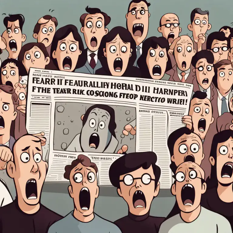 Visual representation of "panic" - Extreme enough to cause an irrational or unthinking reaction