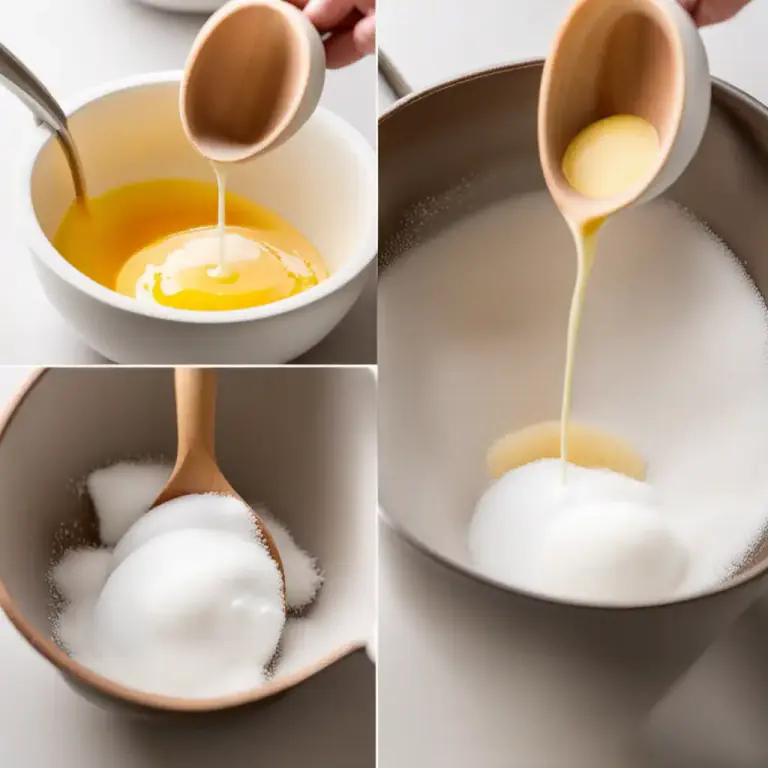 Visual representation of "add in" - To mix something with something else