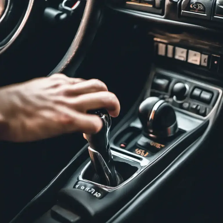 Visual representation of "tap out" - In automatic transmissions, to manually shift gears