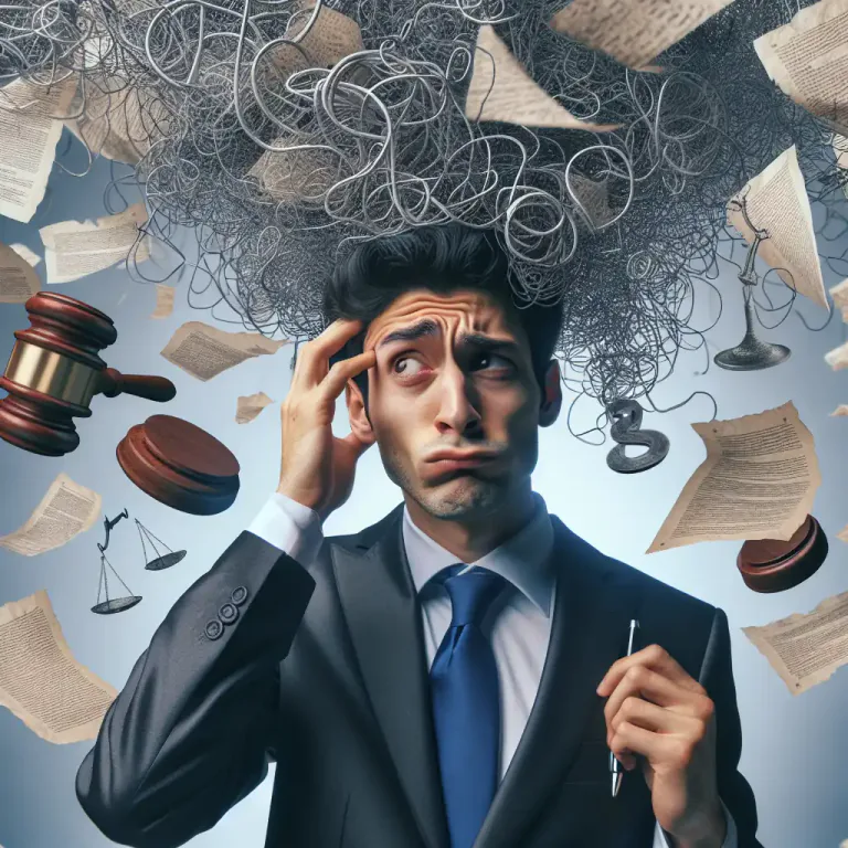 Visual representation of "bamboozle" - To confuse someone, often by making things complicated.