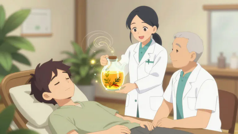 Visual representation of "medicinal" - Helping to improve a person's health or well-being
