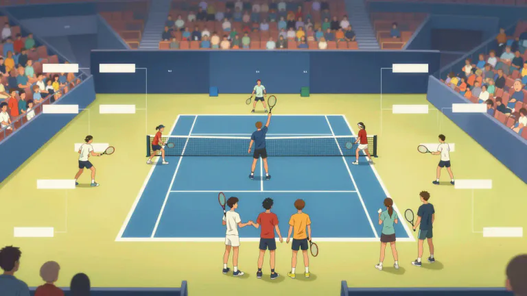 Visual representation of "tournament" - A series of competitions between multiple competitors, leading to an eventual winner.