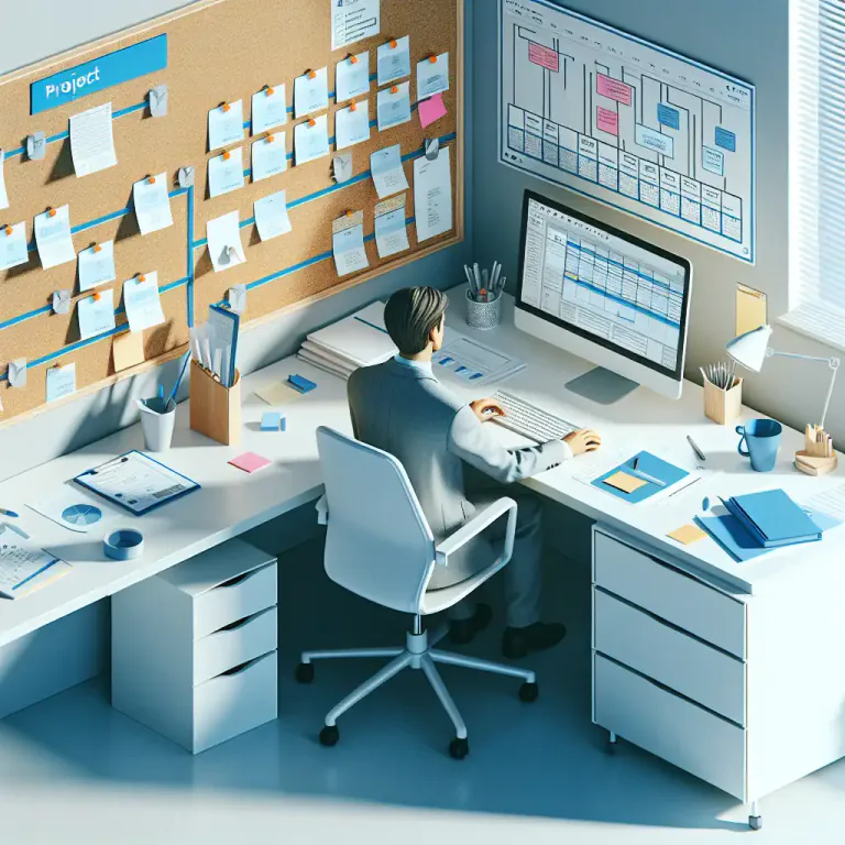 Visual representation of "workspace" - An environment where a specific task or project is undertaken or developed.