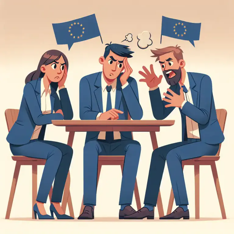 Visual representation of "vex" - To debate or discuss something repeatedly or to an annoying extent