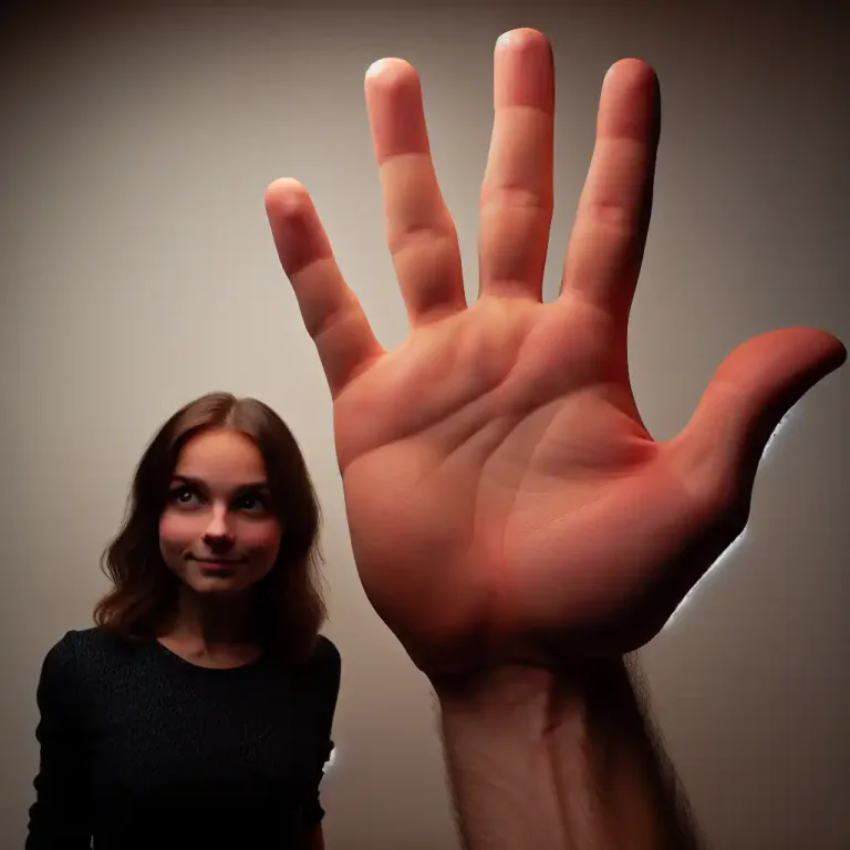 Visual representation of "mitt" - Slang term for a person's hand.
