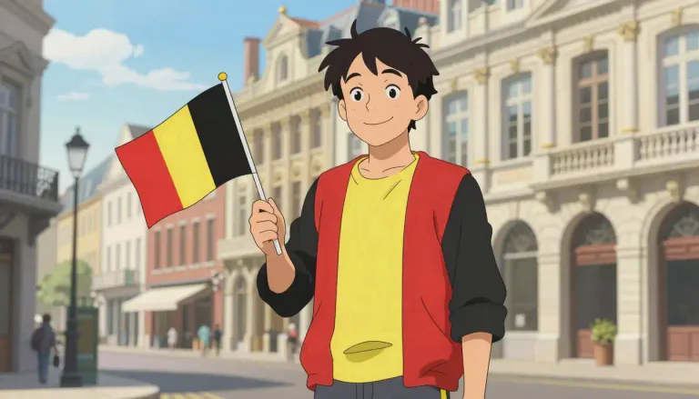 Visual representation of "belgian" - A person from Belgium