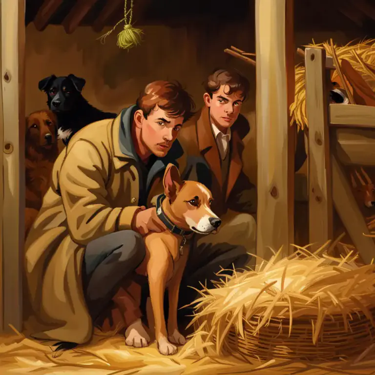 Visual representation of "a dog in the manger" - Someone who prevents others from using something they themselves have no need for.