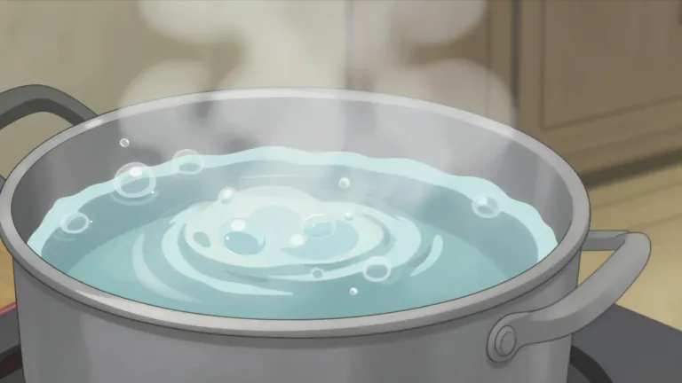 Visual representation of "boil" - When a liquid gets hot and bubbles, it means it's boiling.