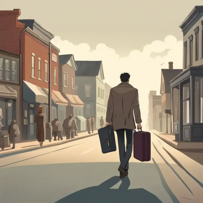 Visual representation of "stranger" - Someone who is in a place where they do not know anyone