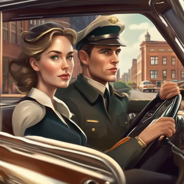Visual representation of "chauffeur" - To drive someone around in a car as their job