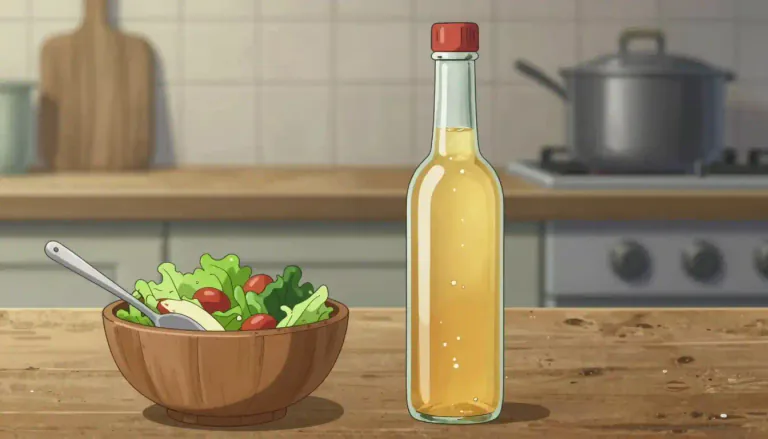 Visual representation of "vinegar" - A sour liquid used in cooking, made by fermenting dilute alcoholic liquids, typically wine, cider, or beer.