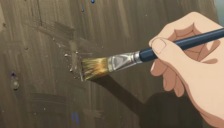 Visual representation of "drybrush" - A painting technique where a dry brush is used to apply small amounts of paint for a textured effect.