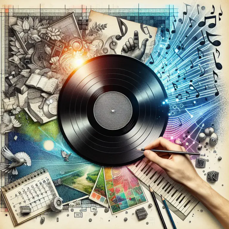 Visual representation of "metadata" - Information about a music file such as the artist, album, year of release and other details of the song.