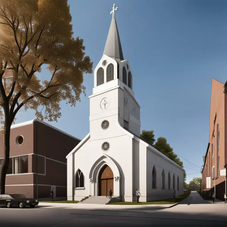 Visual representation of "secularization" - The transformation of religious property into secular property