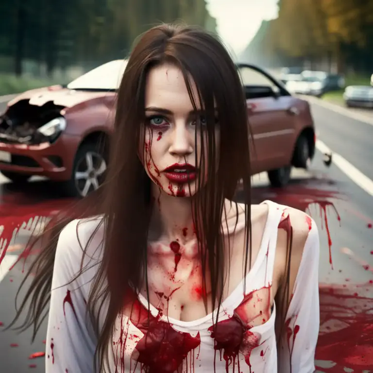 Visual representation of "sanguinary" - Covered with blood, bloody