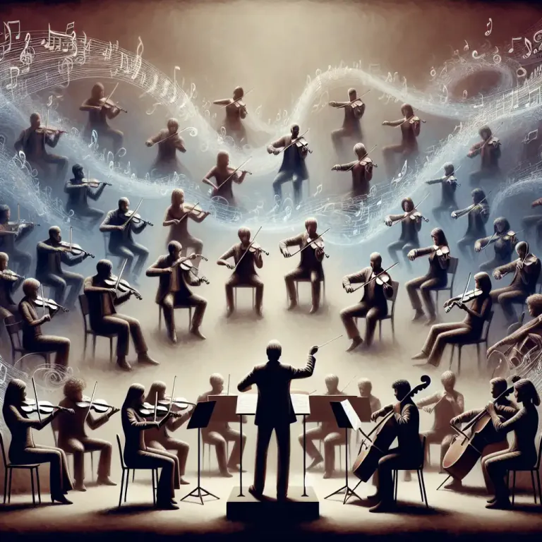 Visual representation of "lento" - In a slow manner, especially in music