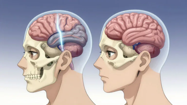 Visual representation of "hemisphere" - Each of the halves of the brain