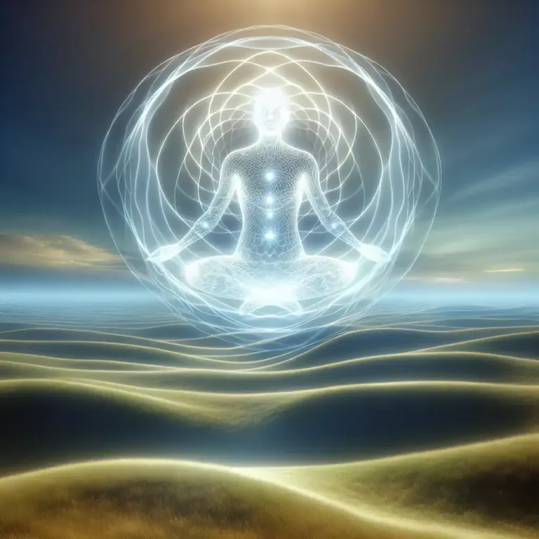 Visual representation of "transcendence" - In philosophy, existence or experience beyond the normal or physical level