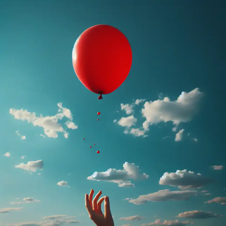 Visual representation of "give up" - To allow somebody else to have or take something that you possess