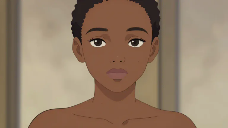 Visual representation of "complected" - Describes the color, condition or appearance of someone's skin.