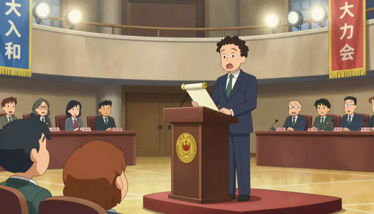 Visual representation of "declaration" - A formal or official statement or announcement.