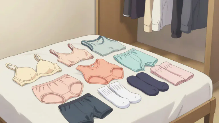 Visual representation of "underwear" - Clothing that is worn next to the skin, under other clothes